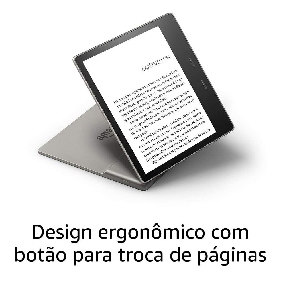 Kindle Oasis 10ª Geração, 8gb, Tela 7", Resolução 300 Ppi, À Prova DÁgua, Grafite, Amazon