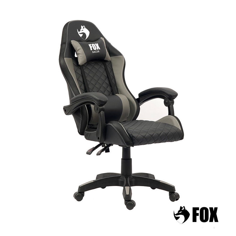 Cadeira Gamer Fox Racer Vulpes Cinza WZ-318