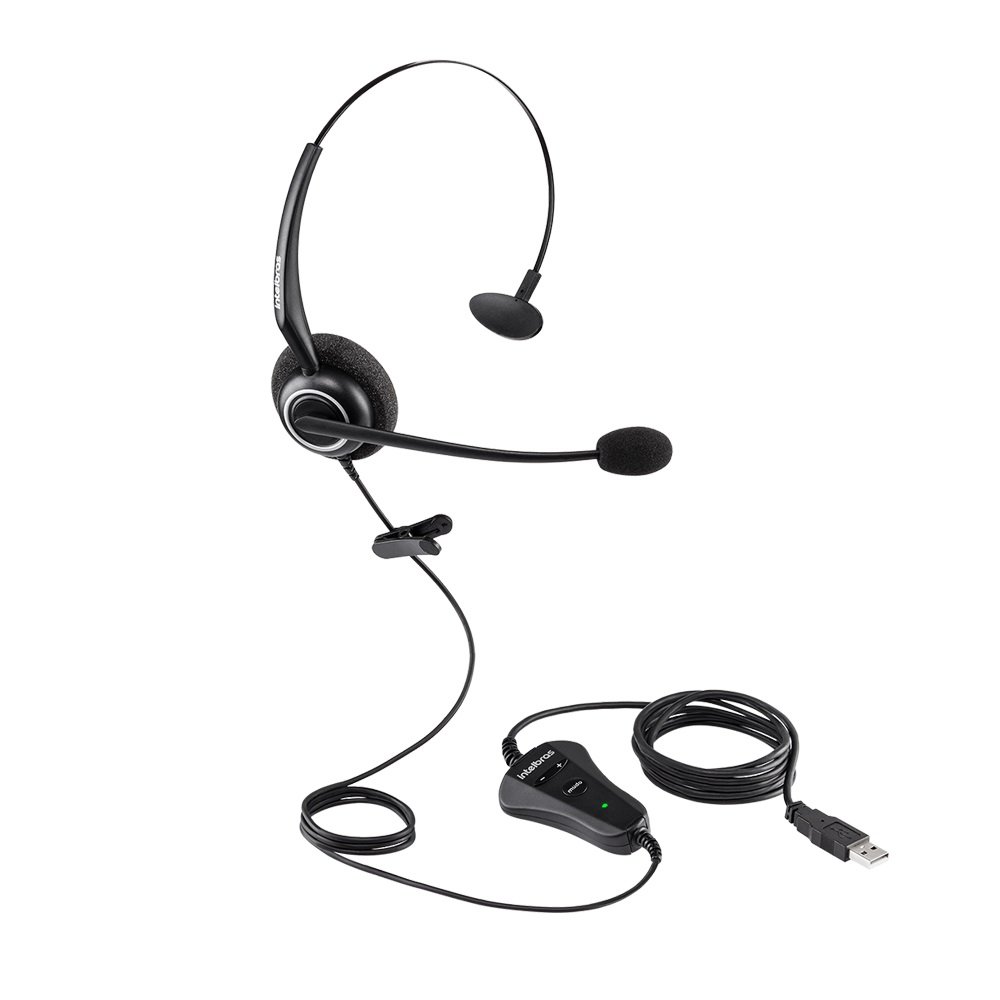 Fone Headset Chs 55 Usb, 4010058, Intelbras