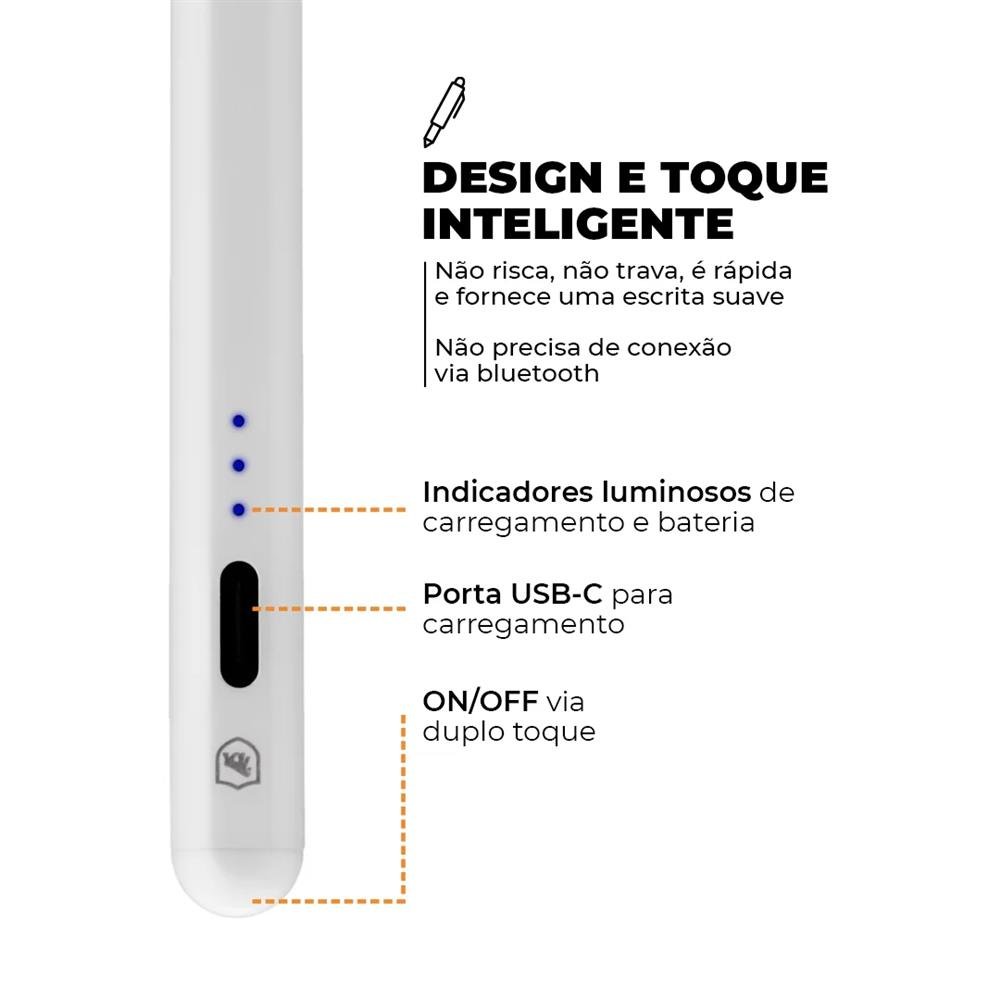 Caneta Touch Capacitiva Pro Palm Rejection