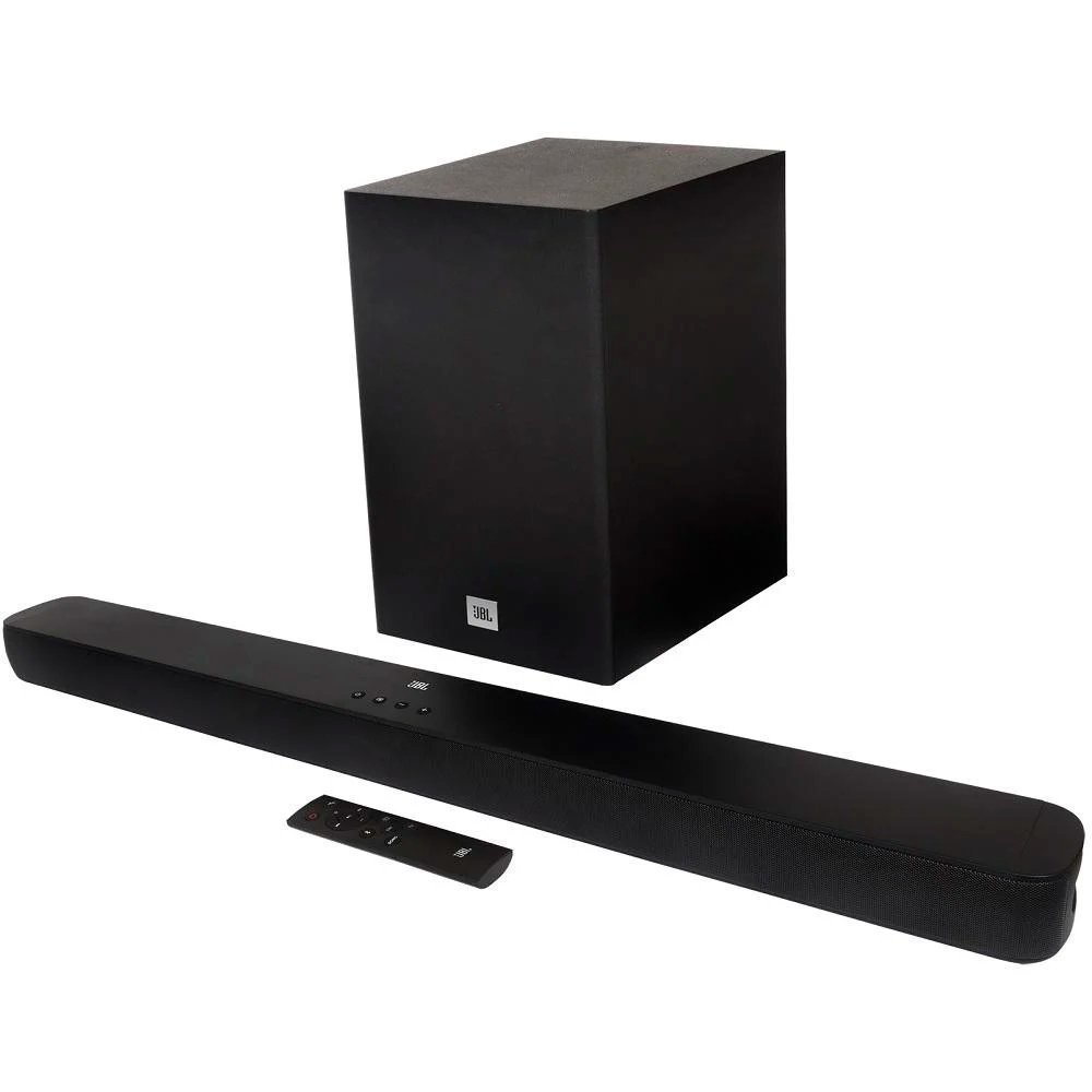 Caixa De Som Tv Sound Bar Jbl Bluetooth Som Cinema Sb180 Cor Preto Frequência 50/60Hz