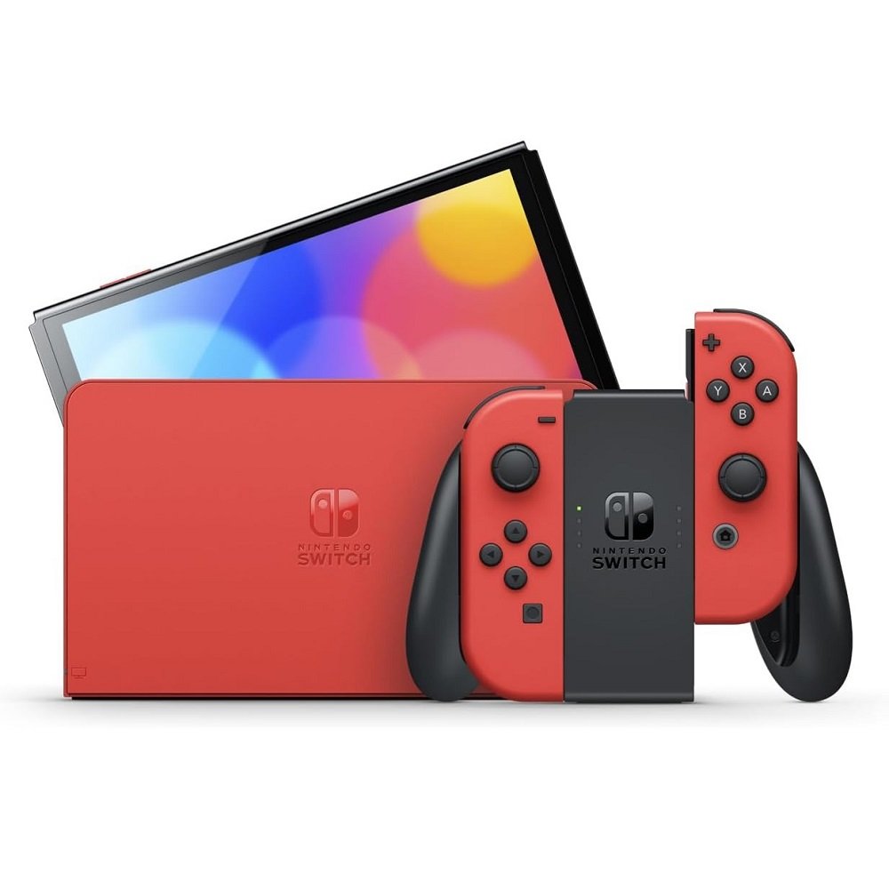 Console Nintendo Switch Oled Vermelho Mario - Edição Especial