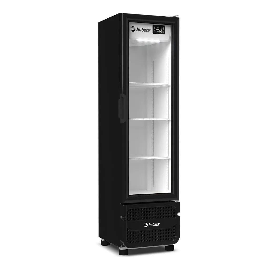 Cervejeira Imbera 215 Litros Porta de Vidro Padrão Preta CCV144 - 220 Volts