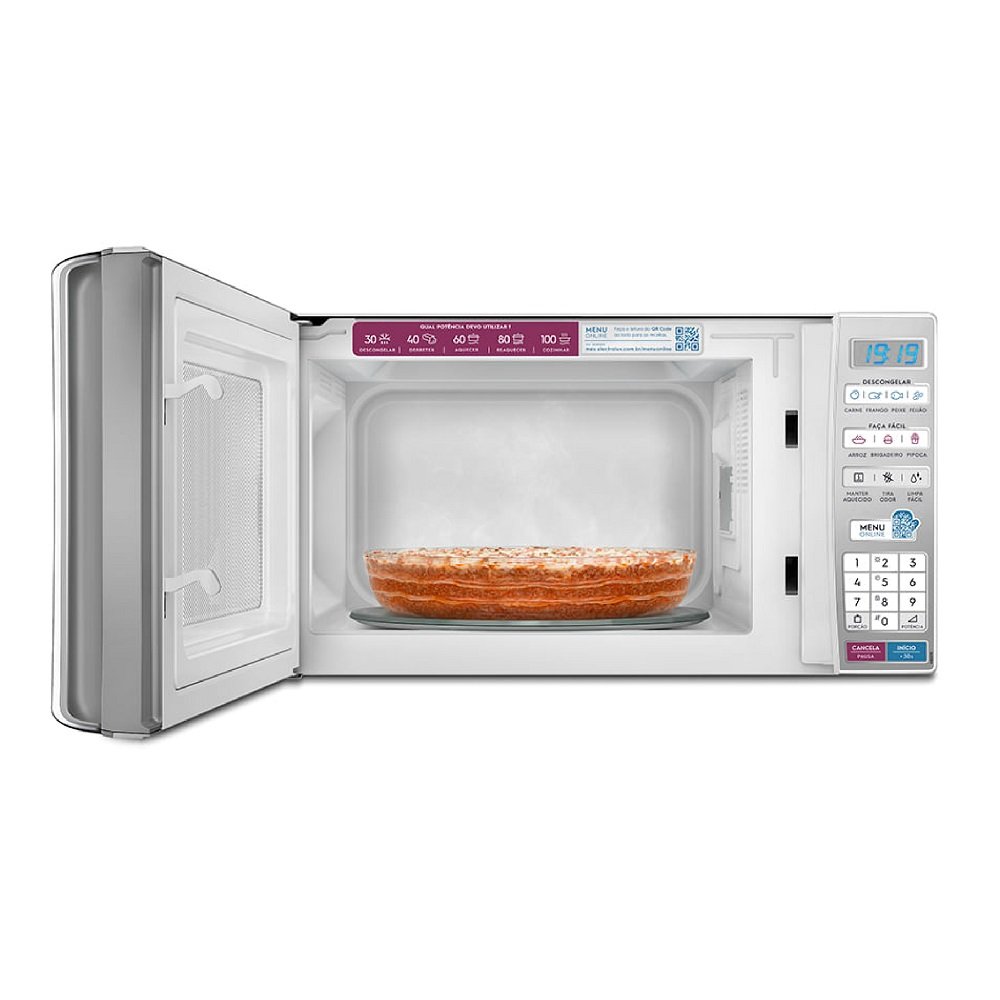 Micro-ondas Electrolux 27 Litros Com 55 Receitas Pre-programadas No Menu Online Branco MB37R - 127V