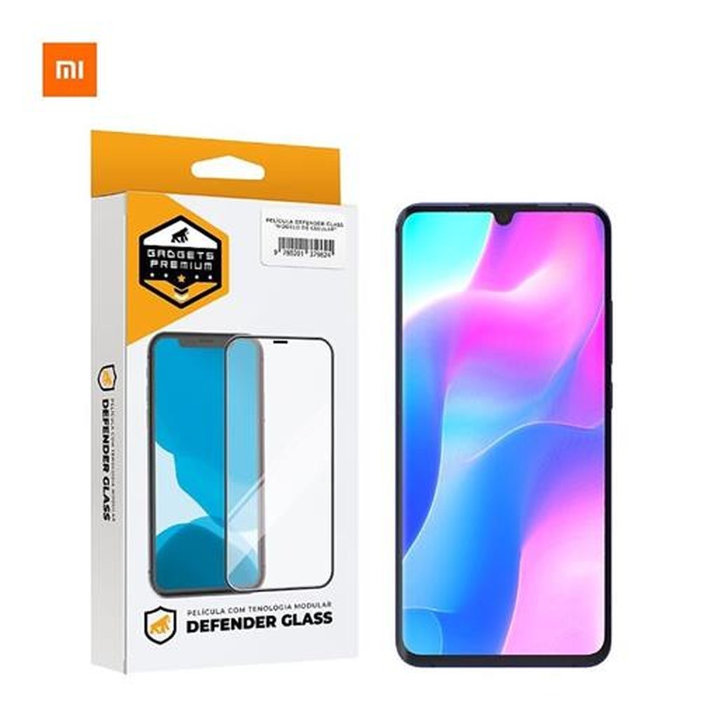 Película Defender Glass Para Xiaomi Redmi Note 8 - Preta