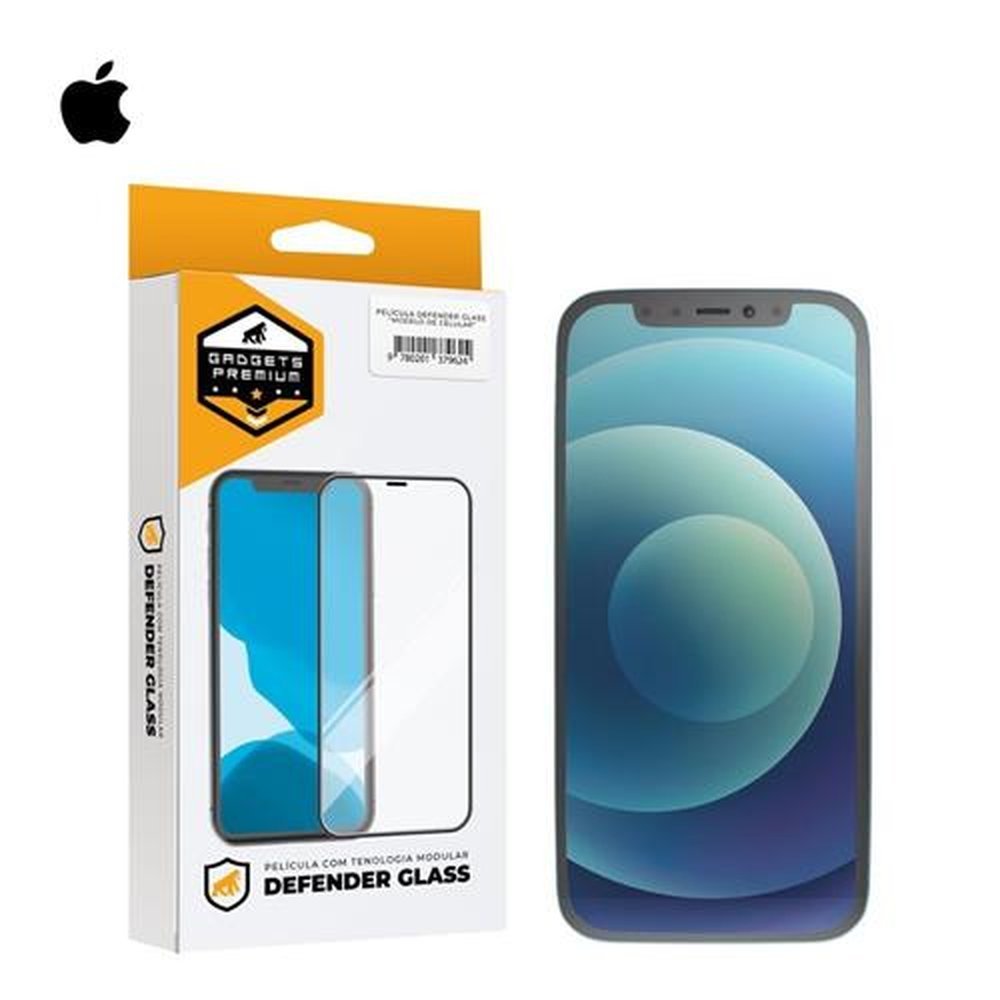 Película Defender Glass Para Iphone 13 Mini - Preta