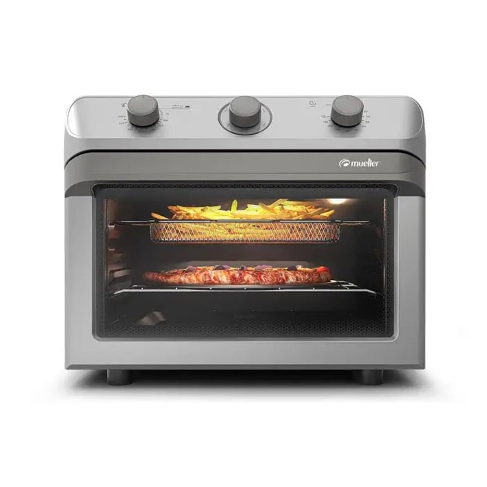 Forno Elétrico e Fritadeira Mueller 35 Litros Air Prata MFB35G - 127 Volts