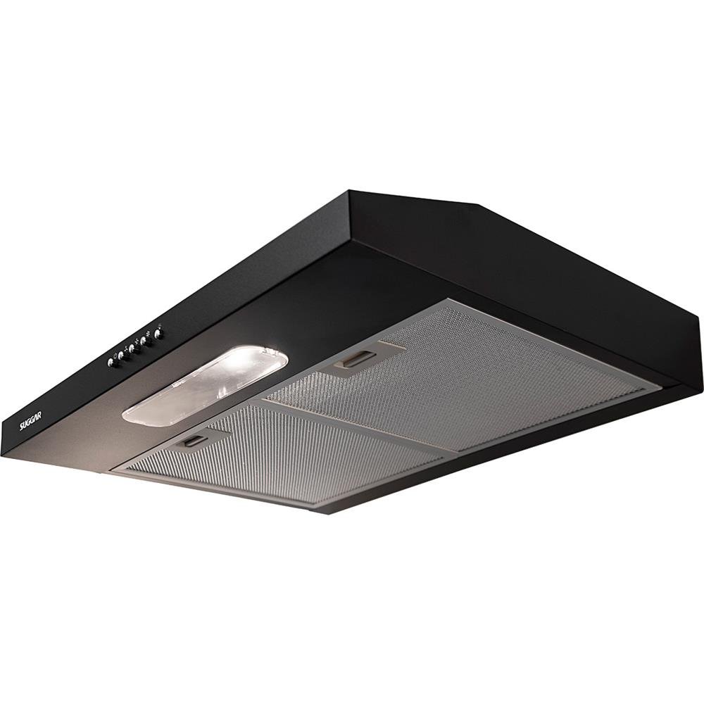 Depurador Slim Suggar Dps162pt 60cm 3 Velocidades Preto 220v