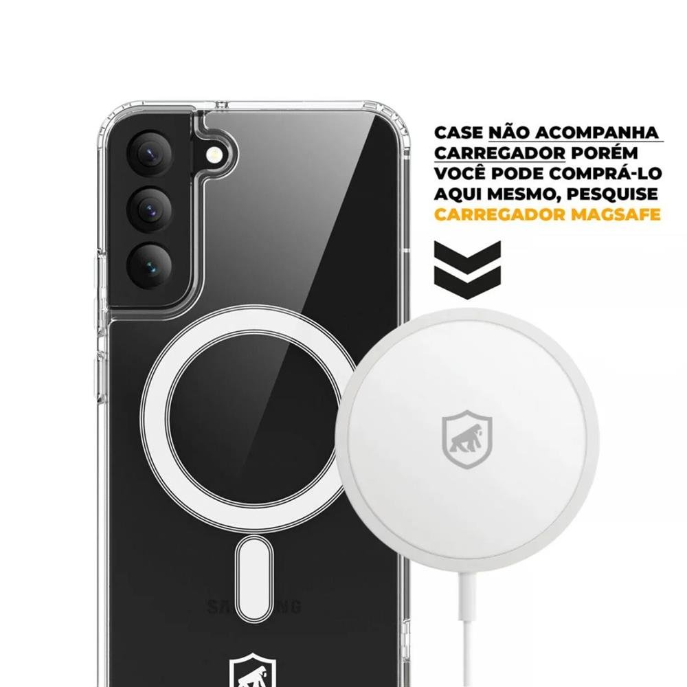 Capa Magsafe Transparente Para Samsung Galaxy S23 Plus