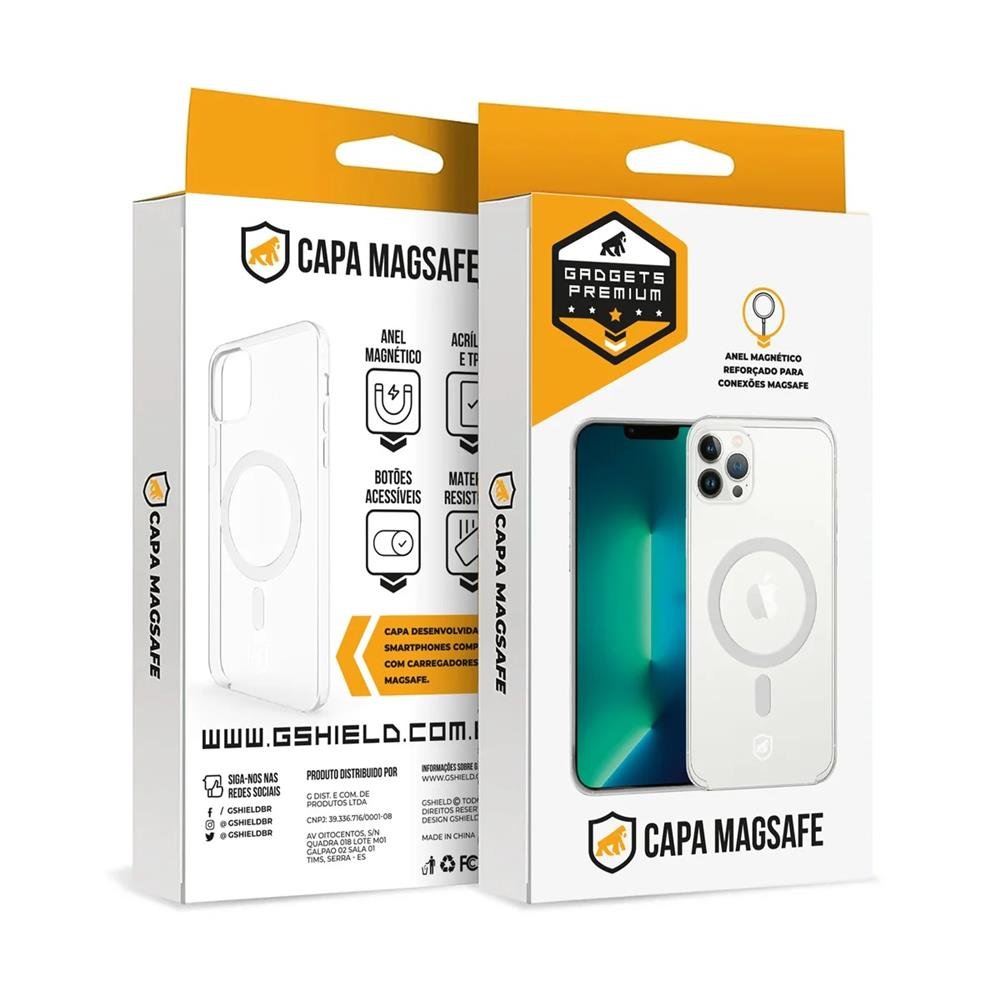Capa Magsafe Transparente Para Samsung Galaxy S23 Plus