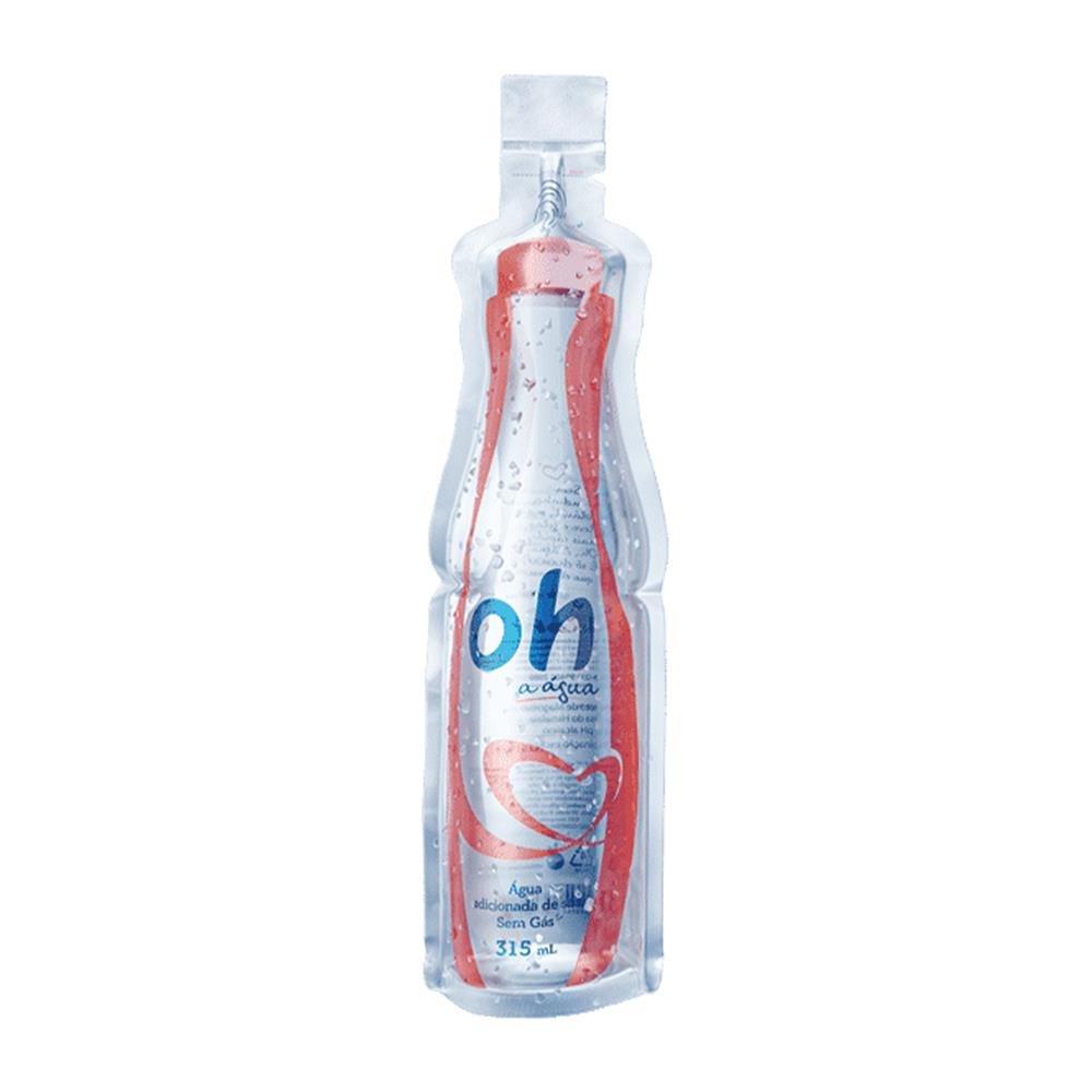 Água Alcalina Zero Sódio 315ml - 1 x 30 - Rosa - Oh a água