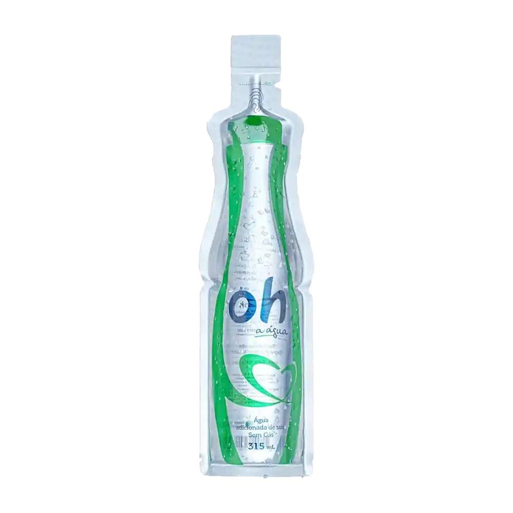 Água Alcalina Zero Sódio 315ml - 1 x 30 - Verde - Oh a água