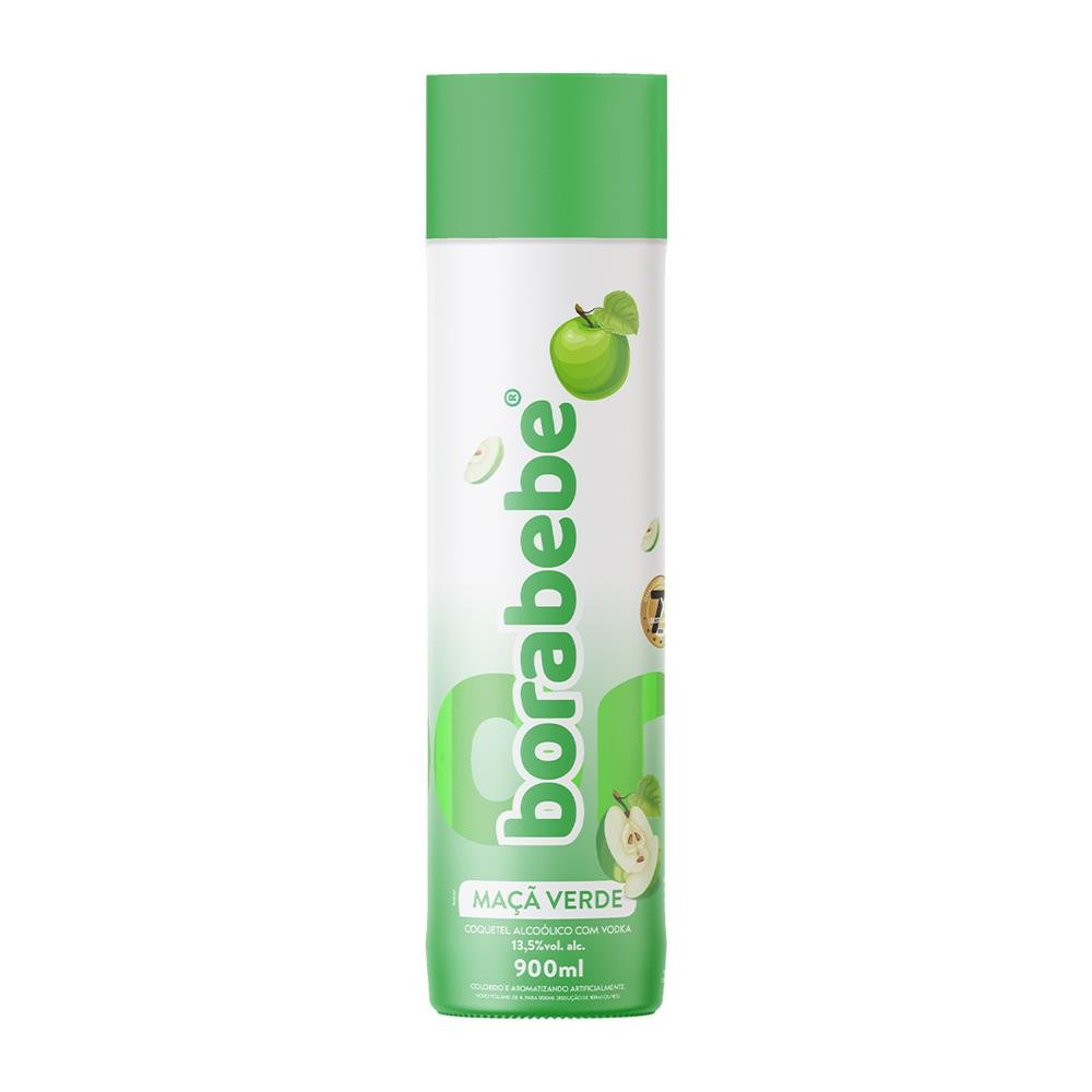 Vodka Maçã Verde 6 x 900 ml - Borabebe