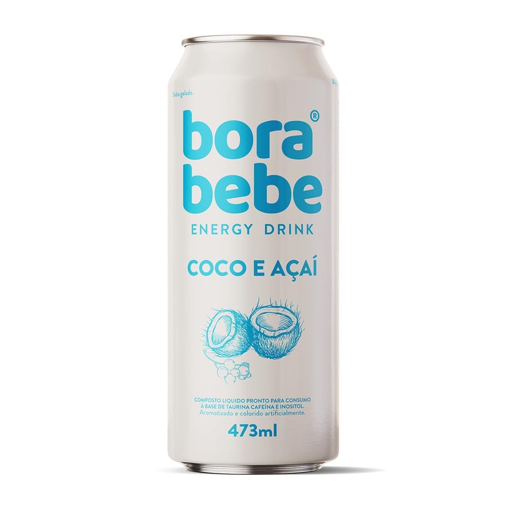Energético Coco e AçaÍ 6 x 473 ml - Borabebe