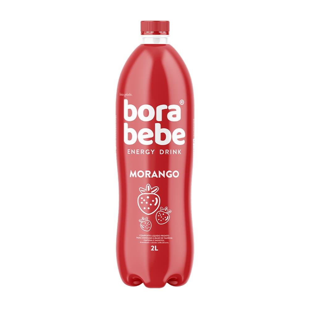 Energético Morango 6 x 2L - Borabebe