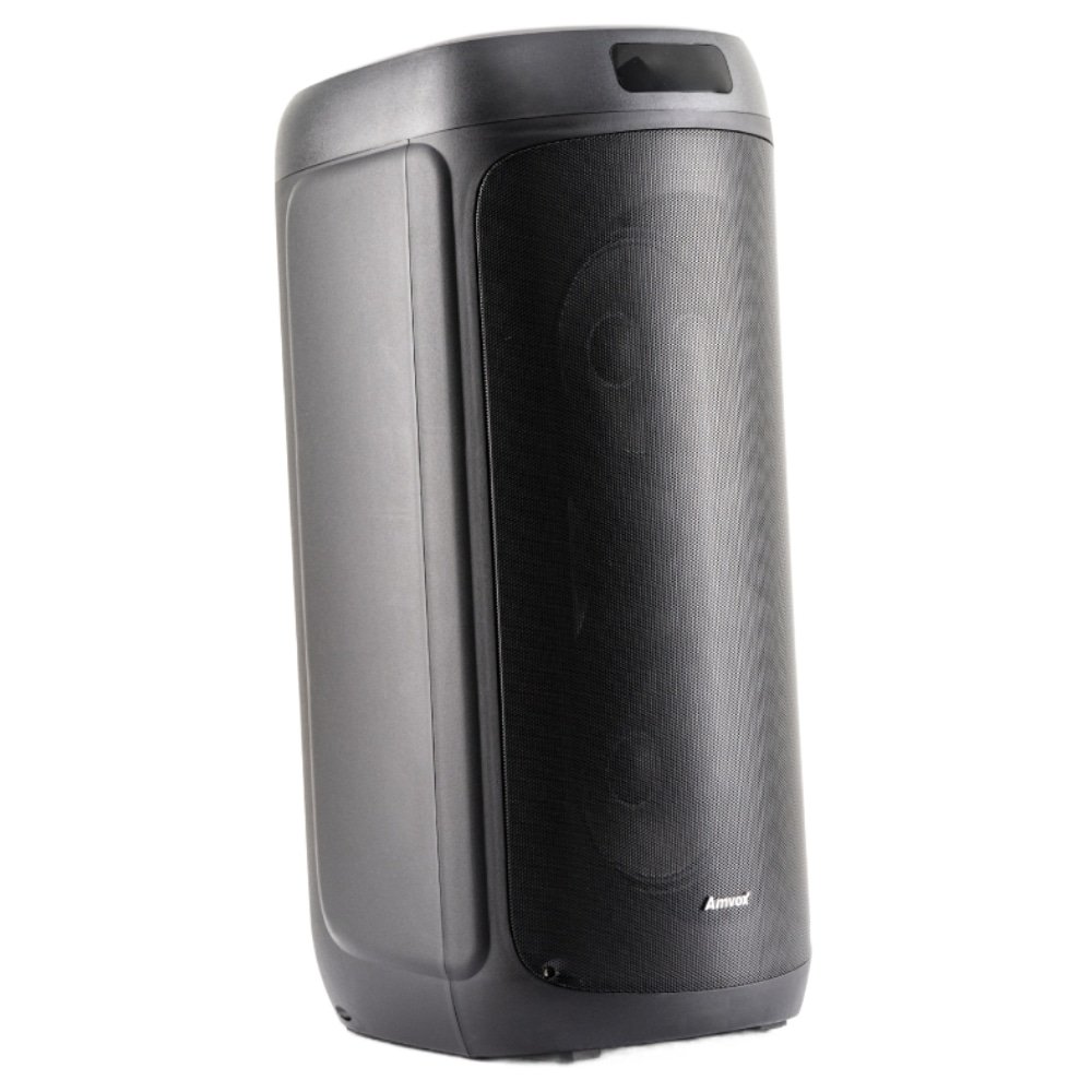 Caixa Amplificada Amvox ACA-1601 Festa II - Entrada USB, Entrada AUX, Cartão SD, Bluetooth, Preta, 1600W
