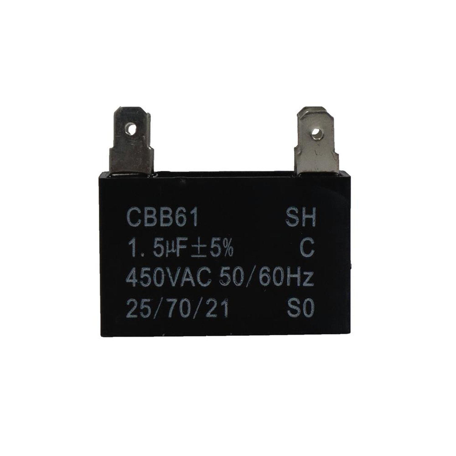 Capacitor 1,5ufx450vac 50/60 Hz Quadrado - Maquina De Lavar