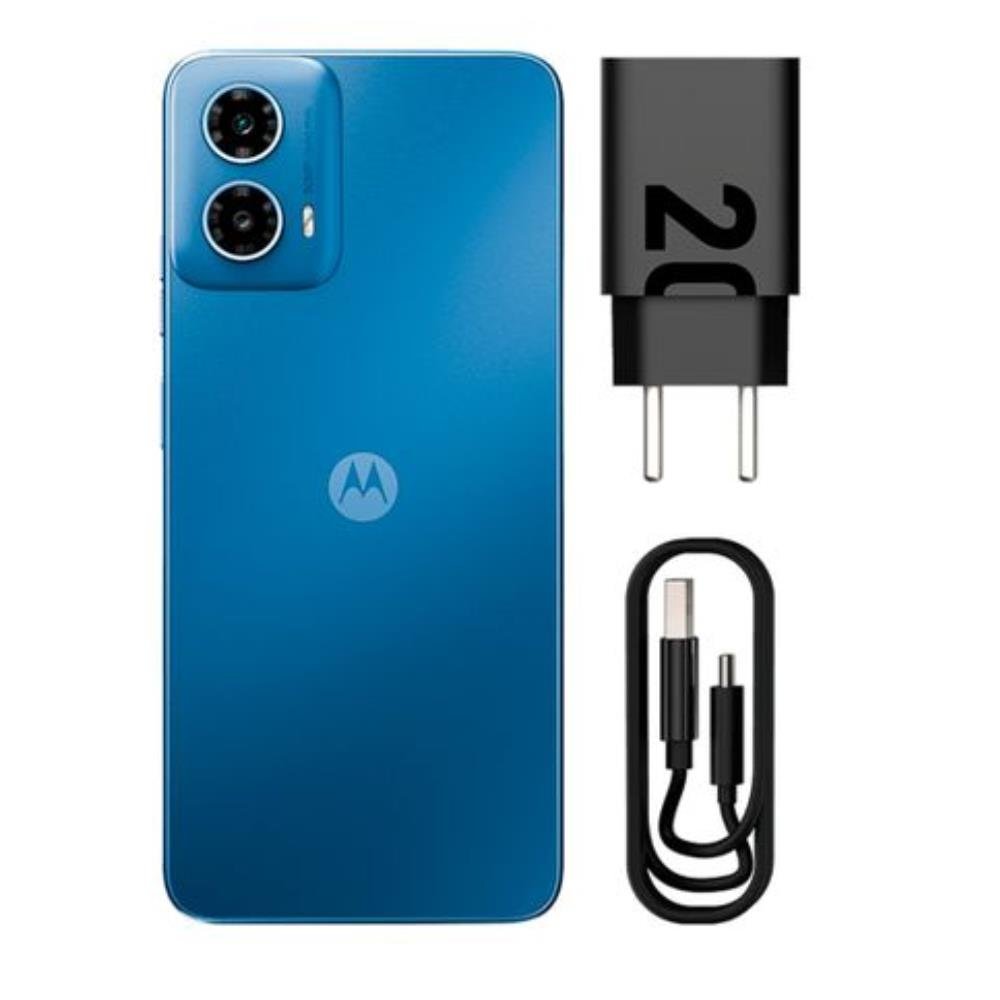 Smartphone Motorola Moto G34 5G 256GB Snapdragon 695 Octa-Core 8GB ram + 8GB Boost Tela 6,5 Câmera Dupla 50MP + 2MP + Selfie 16MP Dual Azul