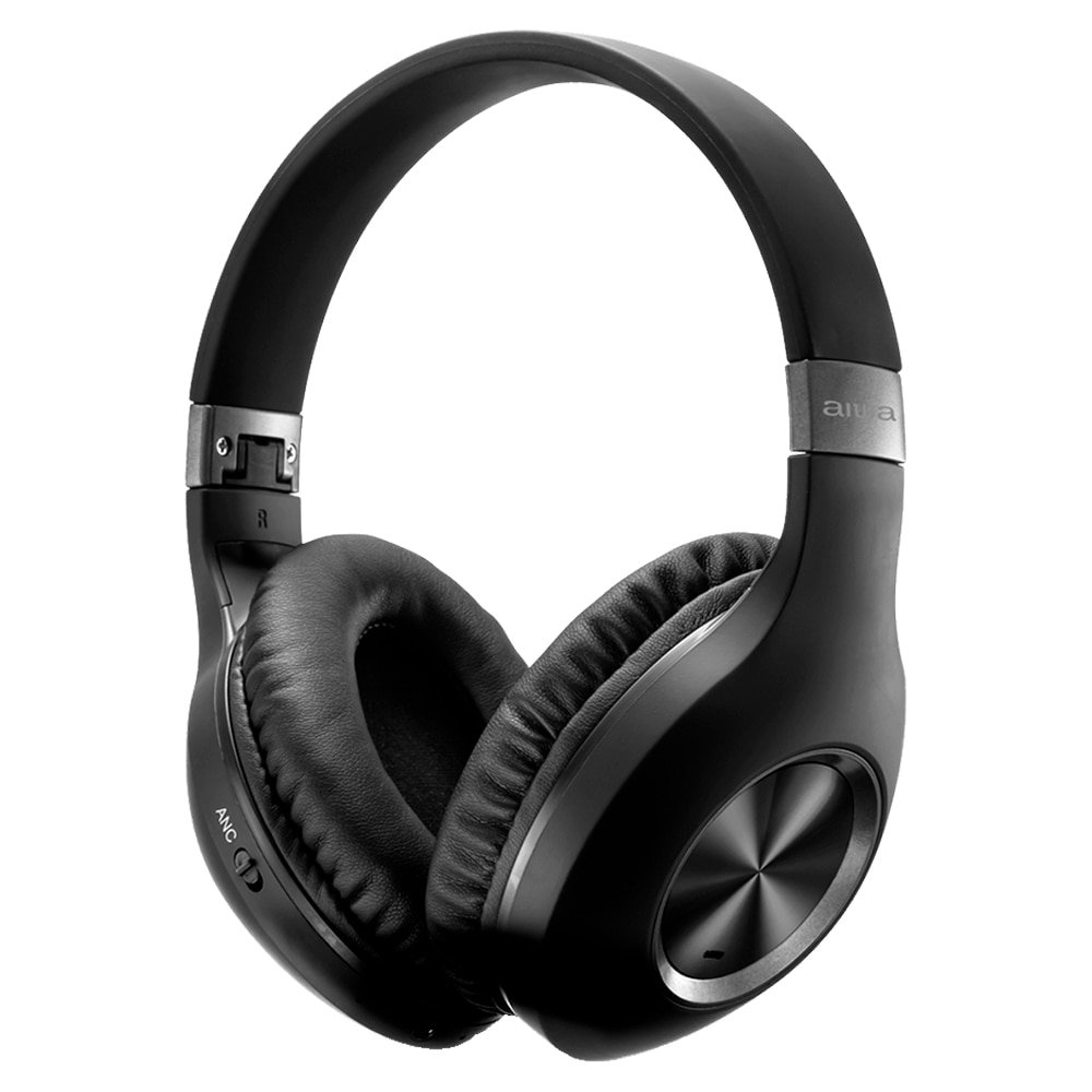 Fone de Ouvido Aiwa AWSHP02B - Bluetooth, Cancelamento de Ruído, Preto