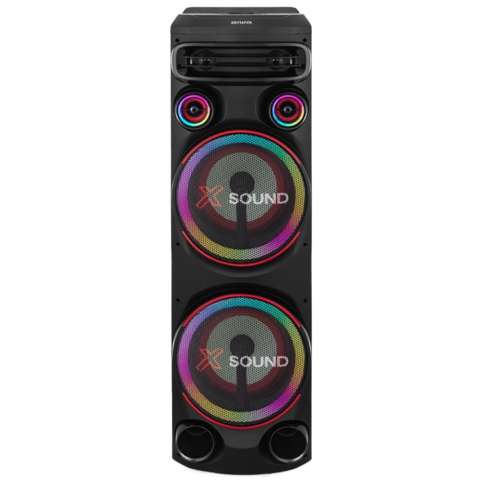 Caixa de Som Amplificada XSound Torre de Som AWS-T2W-01B - Entrada USB, Bluetooth, Preto, 2200W