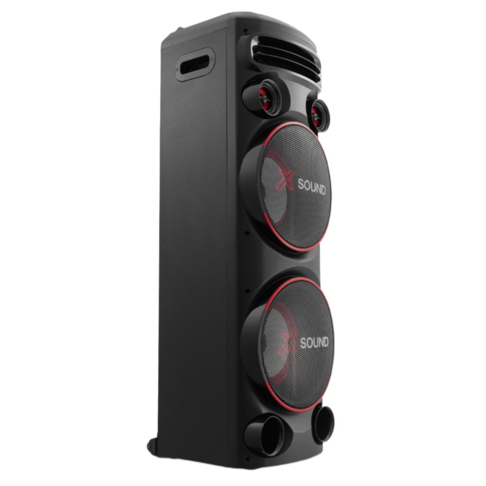 Caixa de Som Amplificada XSound Torre de Som AWS-T2W-01B - Entrada USB, Bluetooth, Preto, 2200W