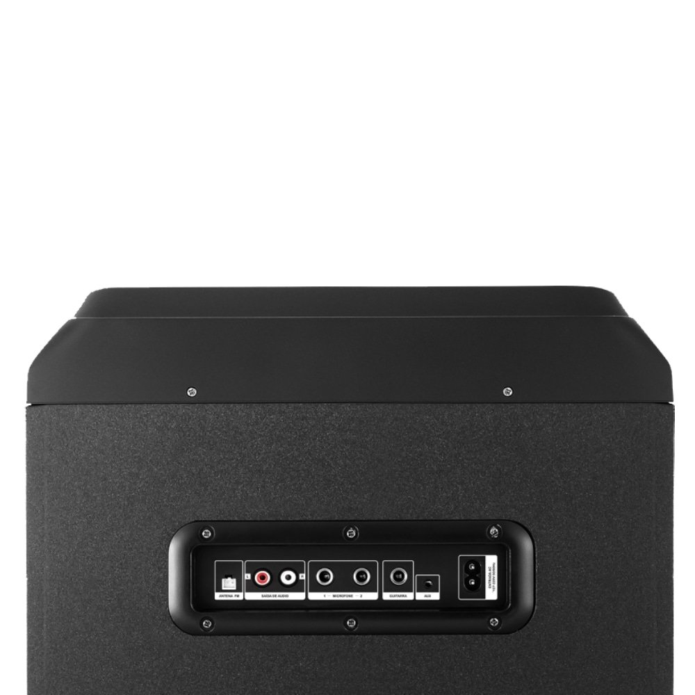 Caixa de Som Amplificada XSound Torre de Som AWS-T2W-01B - Entrada USB, Bluetooth, Preto, 2200W
