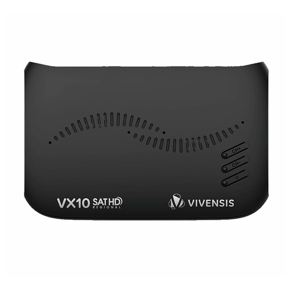 Receptor de TV Digital Vivensis, Full HD Smart via Satélite VX10, Preto | Bivolt
