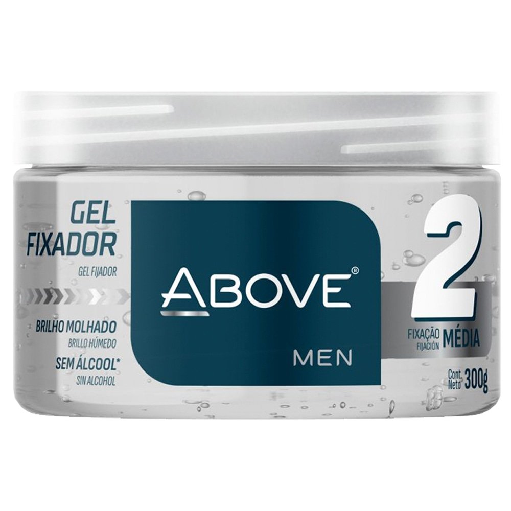 Gel Fixador Above Brilho Molhado Incolor Ação Média 300g