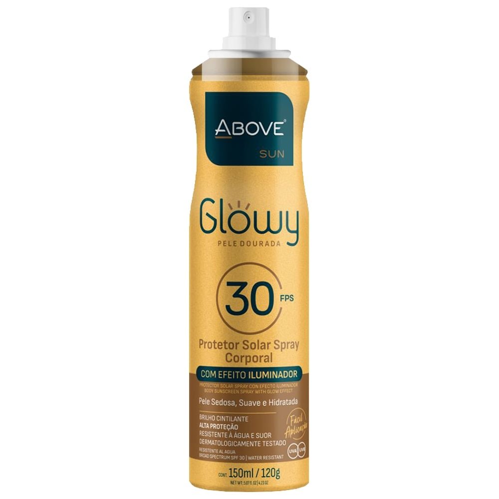 Protetor Solar Above Aerosol FPS30 Iluminador Glow 150ml