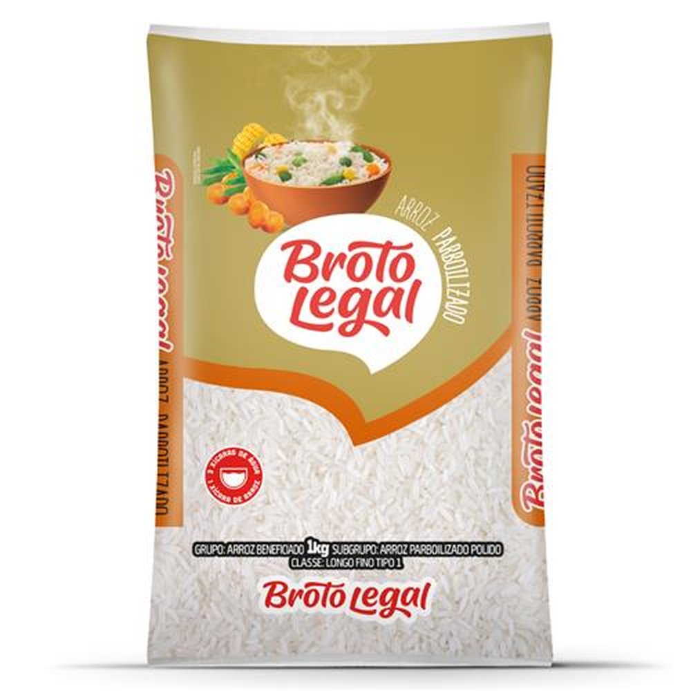 Arroz Broto Legal Parboilizado Tipo 1 Embalagem 10X1Kg