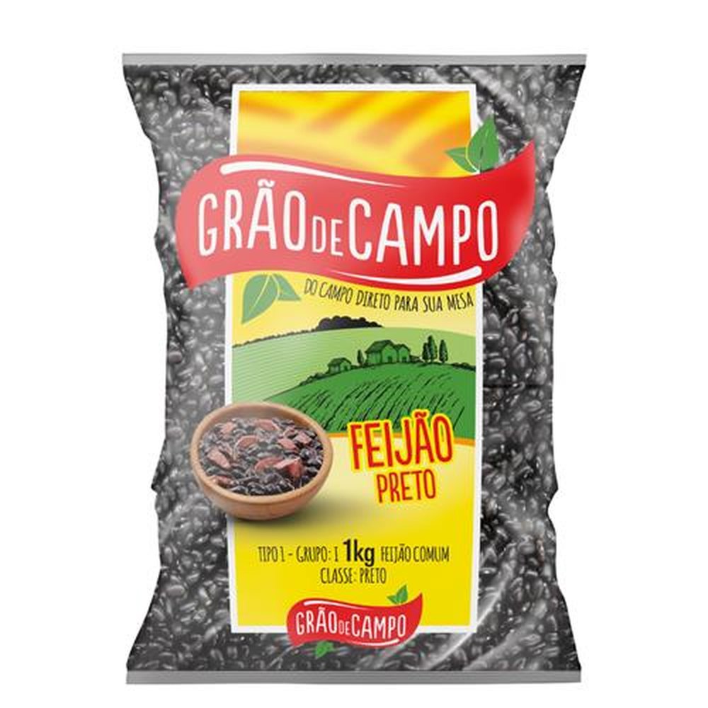 Feijao Preto Grao De Campo Tipo 1 Embalagem 10X1Kg