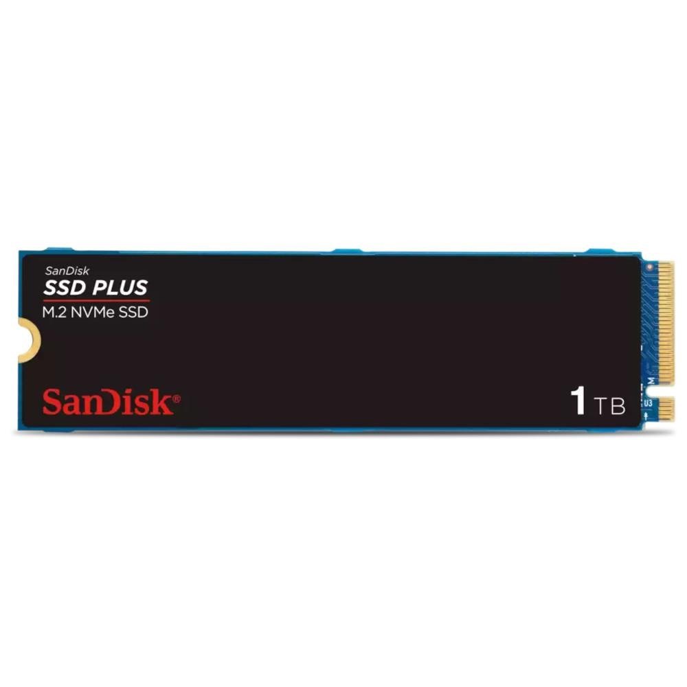 Ssd 1tb M.2 2280 Nvme Pcie Gen 3.0 Sandisk Plus, Leitura/Gravação 3200/2500mb/S, Sdssda3n-1t00-G26