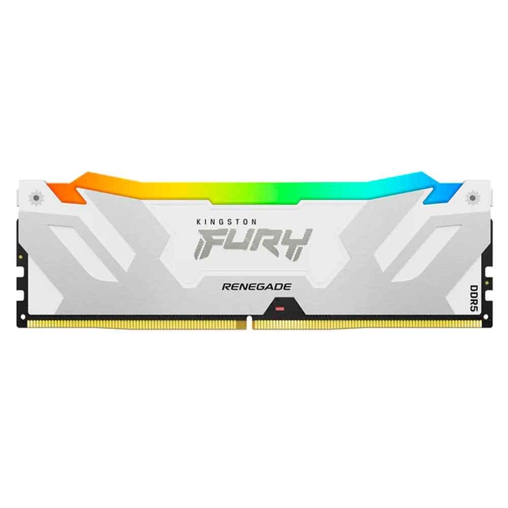 Memoria Kingston Fury Renegade Rgb White, 16gb, Ddr5, 6000mhz, 1.35v, Desktop - Kf560c32rwa-16