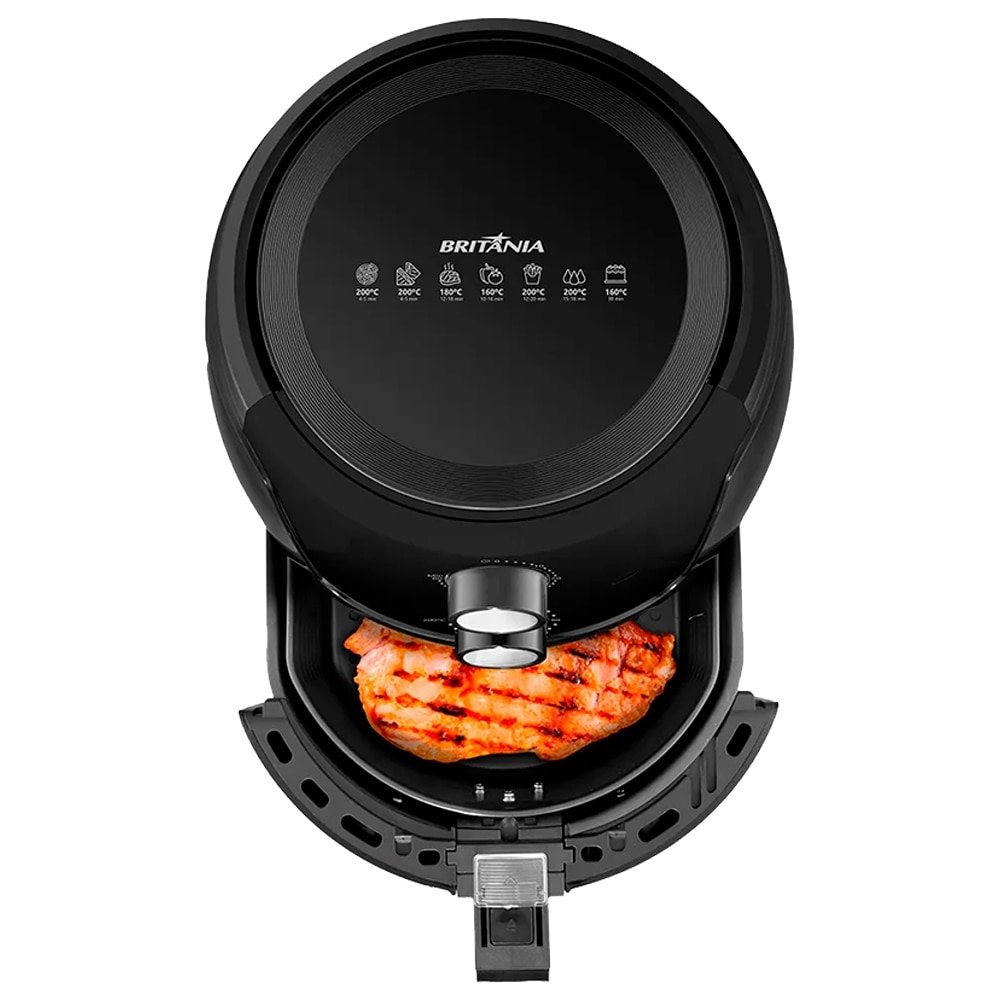 Fritadeira Air Fryer Britânia BFR37 - 1500W, 4.2L, Preto, 220V