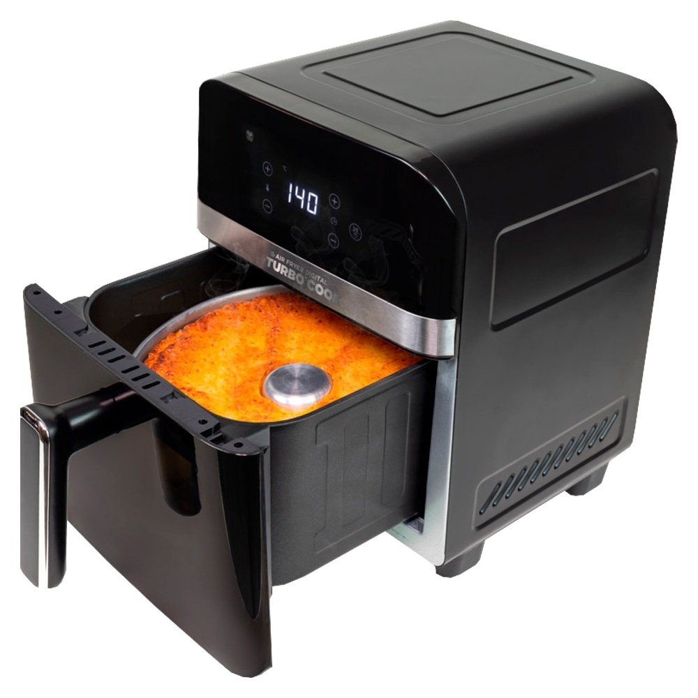 Fritadeira Air Fryer Mallory TurboCook | 1500W 6L, Preto, 220V