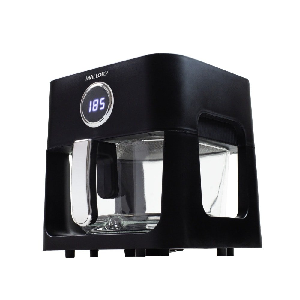 Fritadeira Air Fryer Mallory CookGlass - 1500W, 4,5 Litros, Cuba de Vidro Preto, 220V