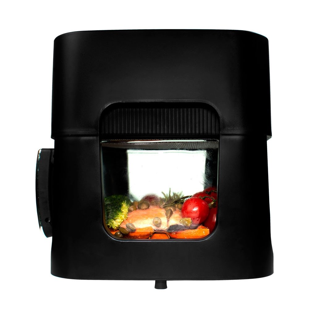 Fritadeira Air Fryer Mallory CookGlass - 1500W, 4,5 Litros, Cuba de Vidro Preto, 220V