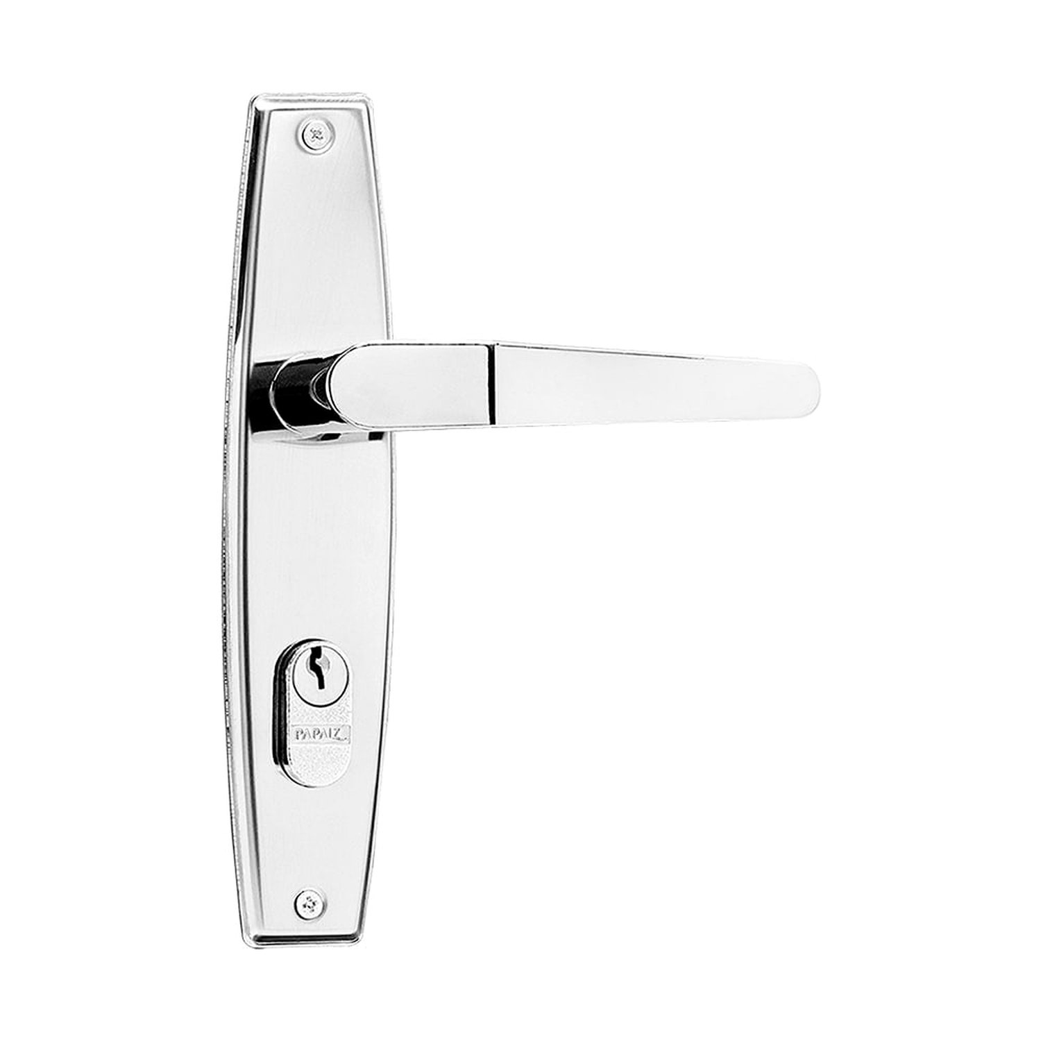 Fechadura Papaiz Fit 3410 Externa Espelho/Alavanca Cromado