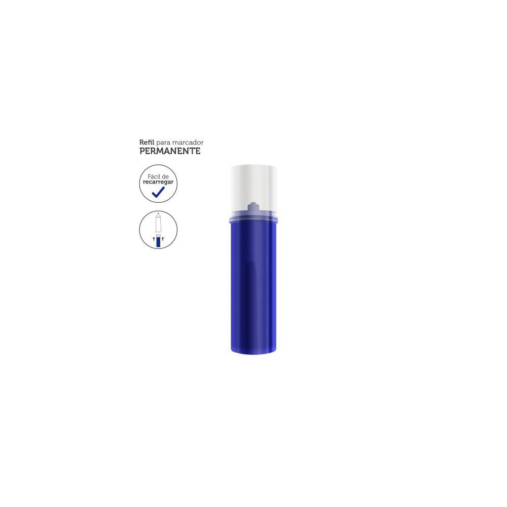 Refil para Marcador Permanente 3.5ml Azul Caixa com12 Unidades Keep - MR014
