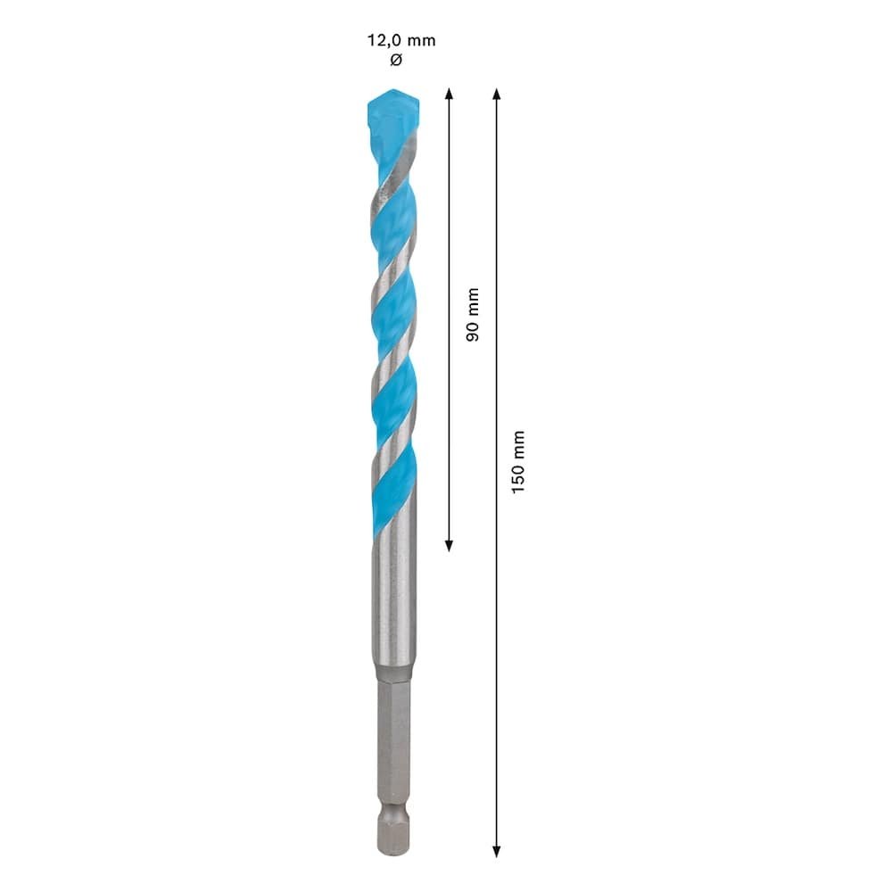 Broca Expert Hex-9 Bosch Multiconstrution 12mm