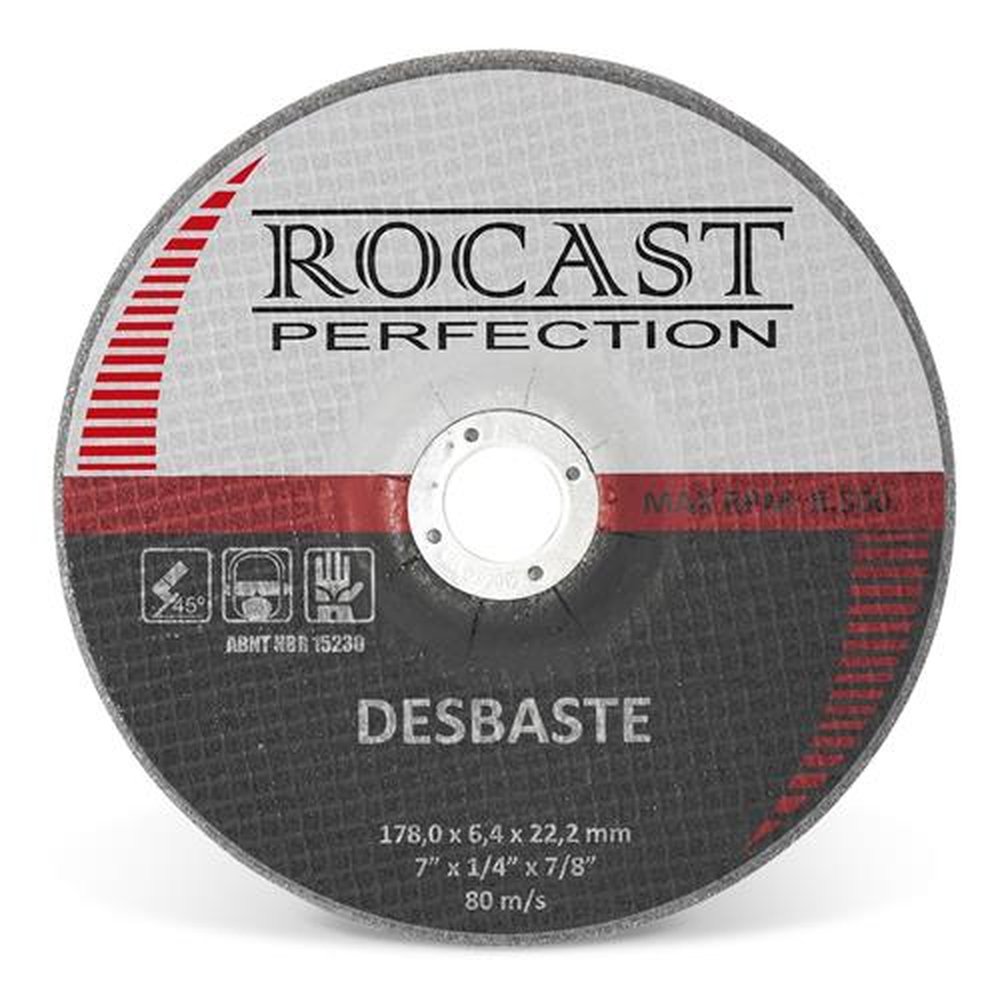 Disco De Desbaste 9" X 1/4" X 7/8" - Desbaste Rocast