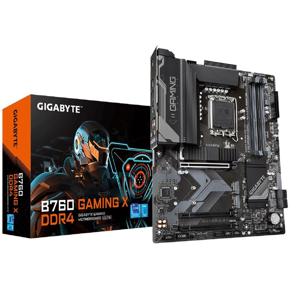 Placa Mãe Gigabyte B760 Gaming X Ddr4, Chipset B760, Intel Lga 1700, Atx