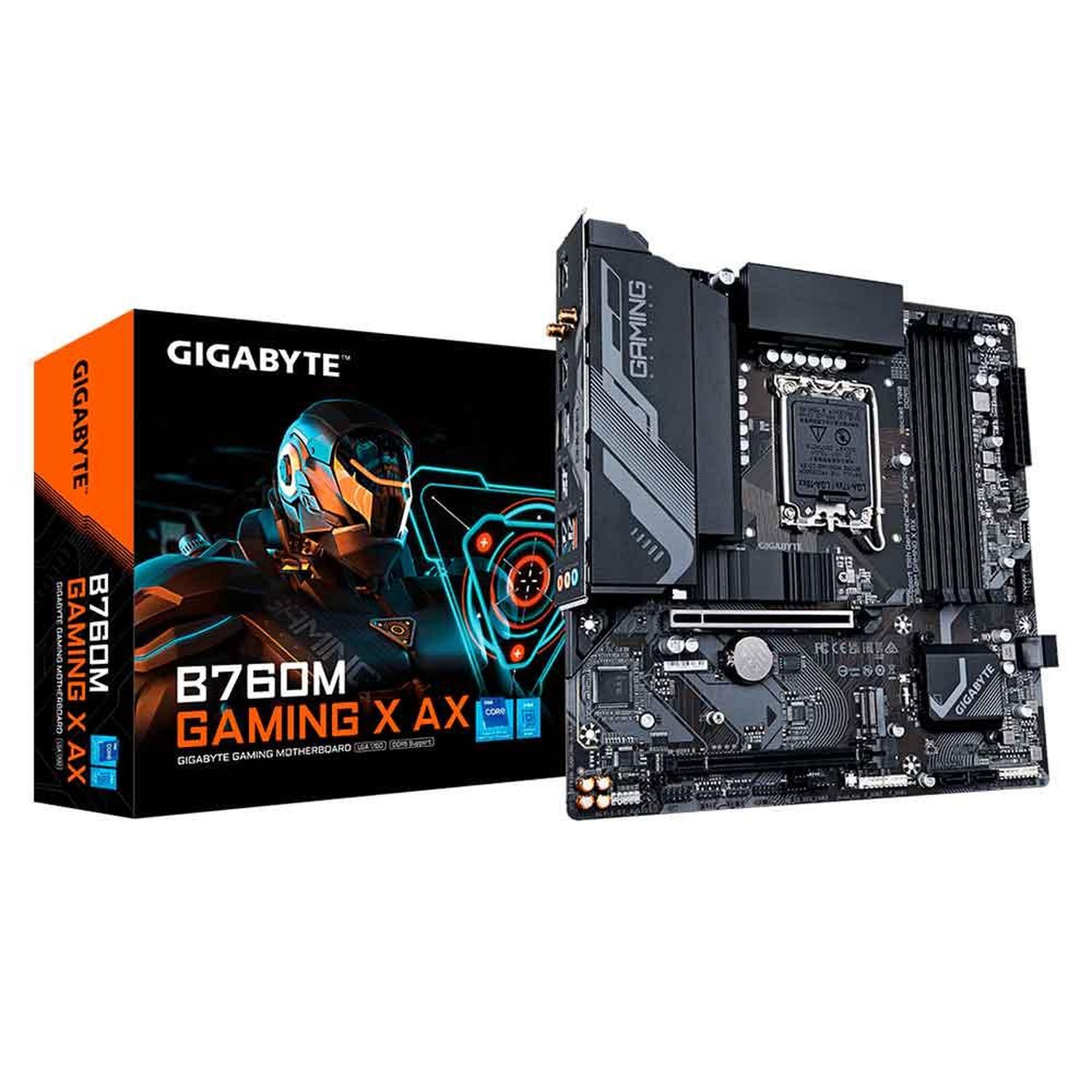 Placa Mãe Gigabyte B760m Gaming X Ax Ddr4, Chipset B760, Intel Lga 1700, Matx