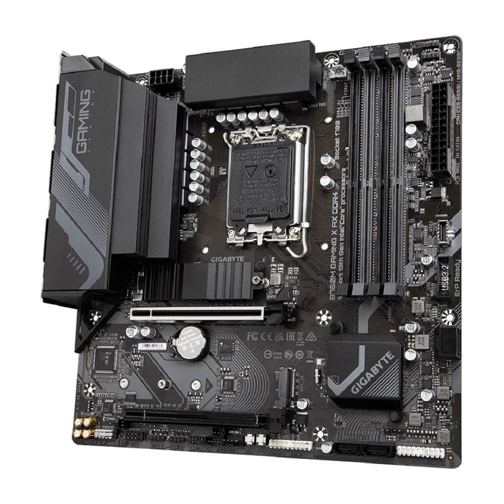 Placa Mãe Gigabyte B760M Gaming X AX DDR5, Chipset B760, Intel LGA 1700, mATX
