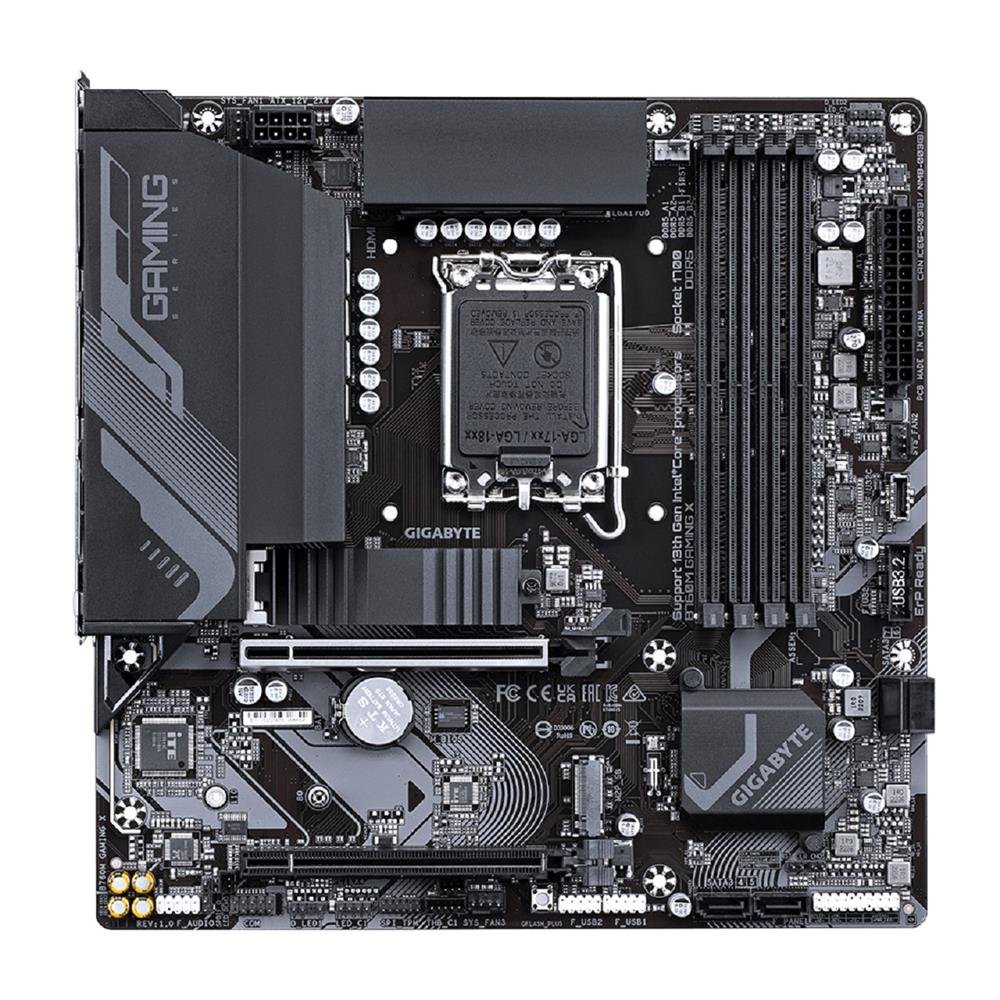 Placa Mãe Gigabyte B760m Gaming X, Chipset B760, Intel LGA 1700, mATX, DDR5