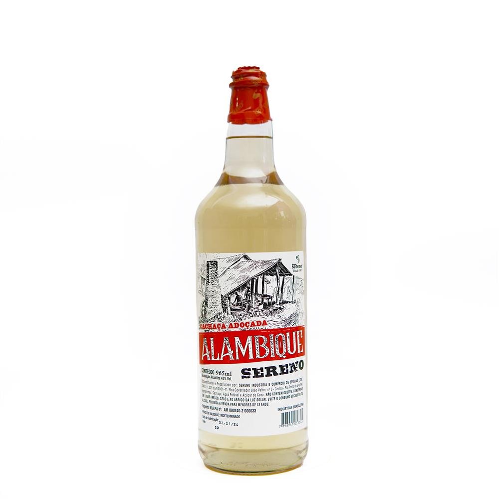 Cachaça Alambique Sereno 6x965ml