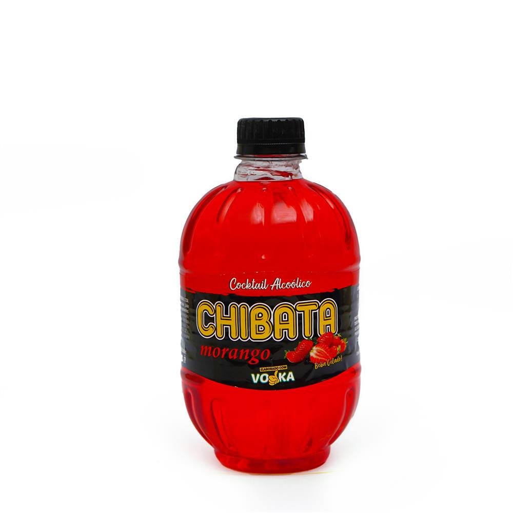 Chibata Sabor Morango com Vodka 12x490ml