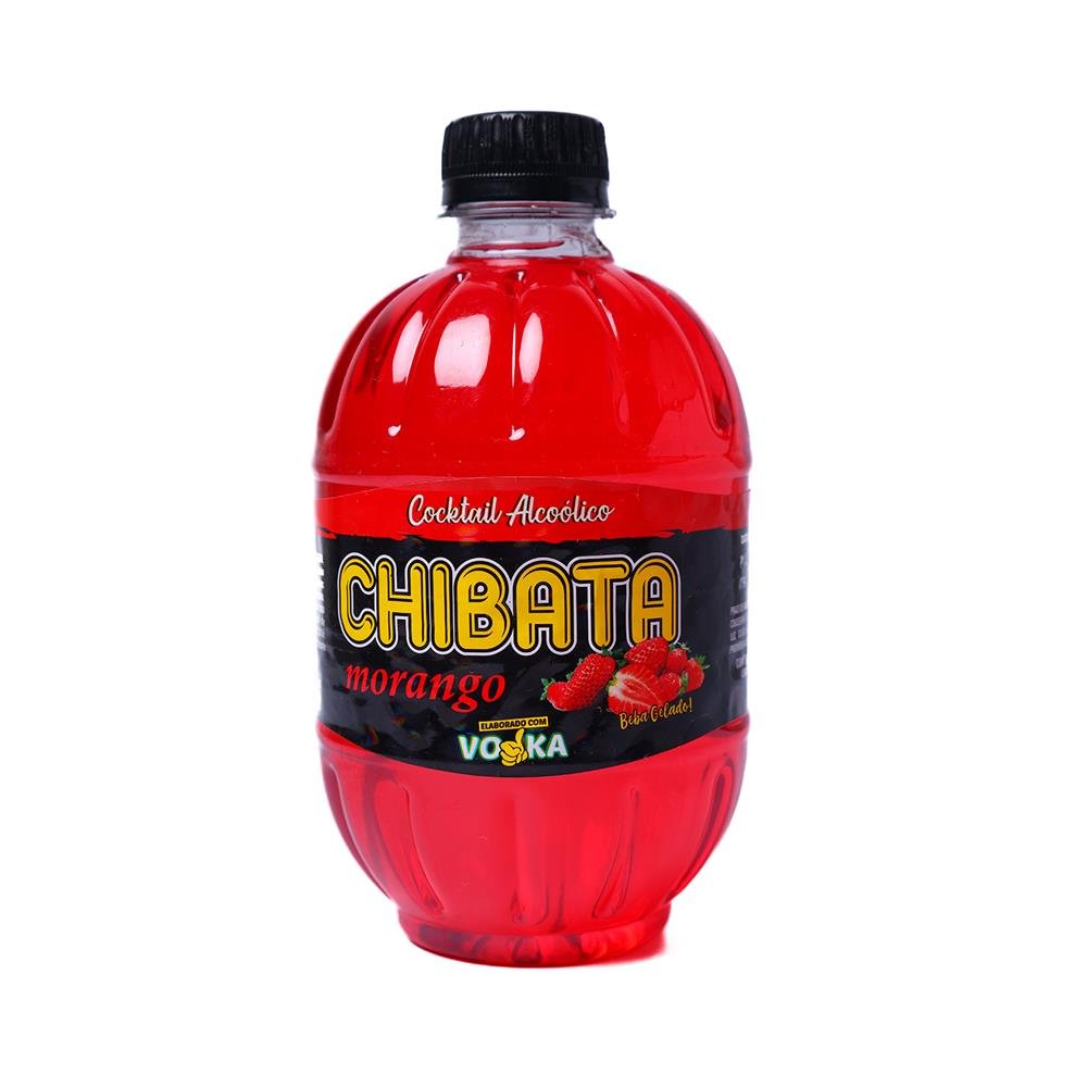 Chibata Sabor Morango com Vodka 12x490ml