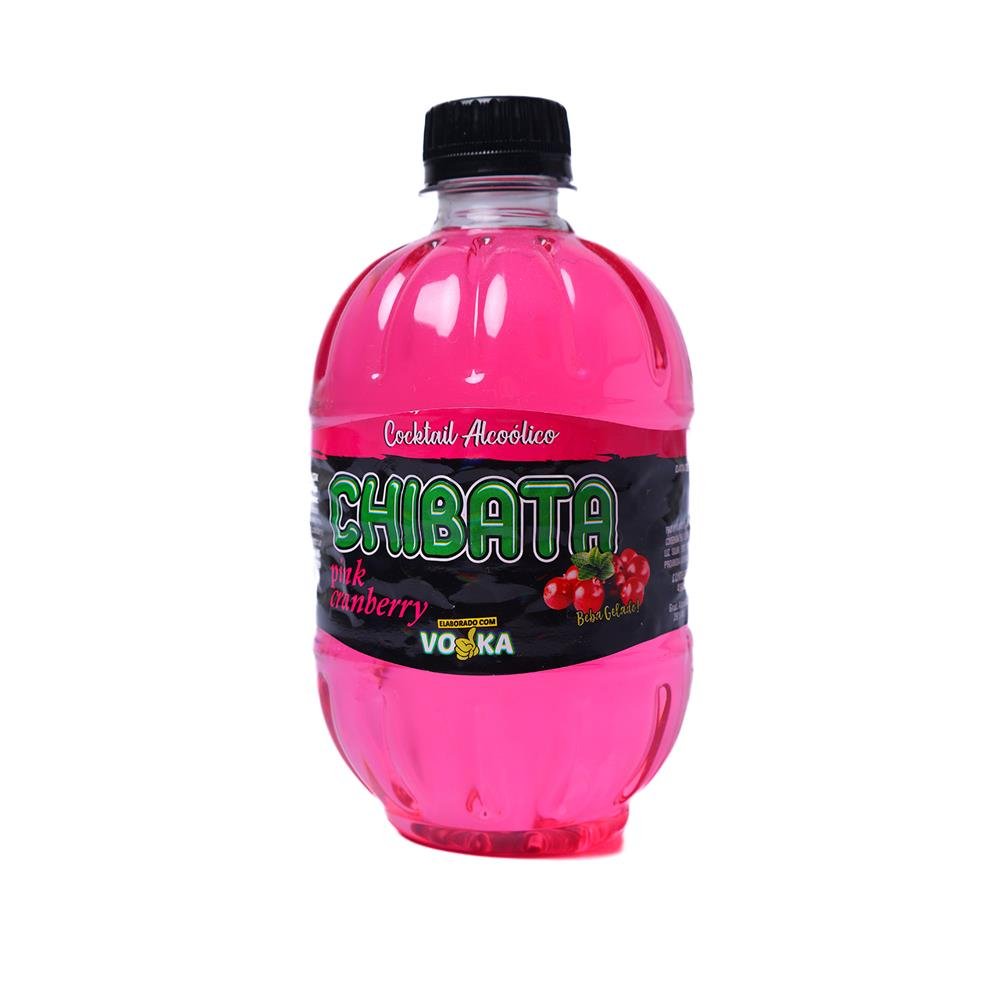 Chibata Sabor Pink Cranberry com Vodka 12x490ml