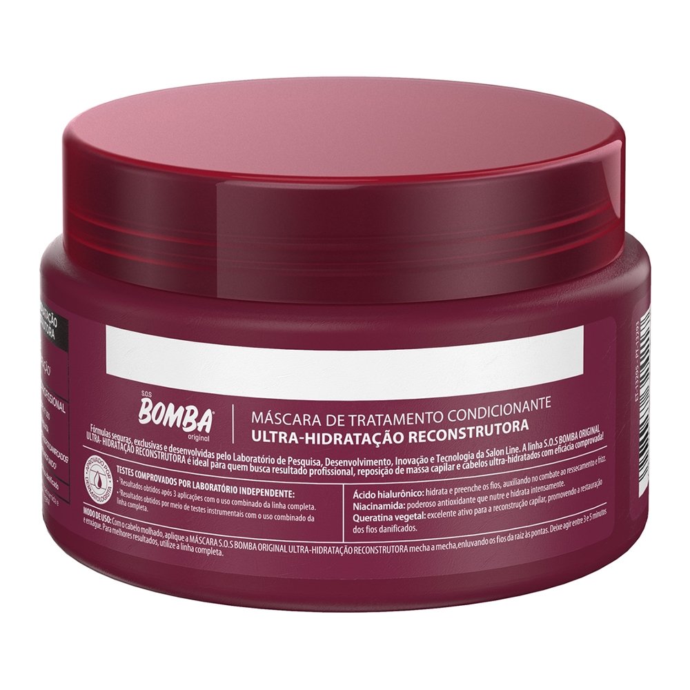 Máscara Hidratação Salon Line Bomba Ultra Hidratação Reconstrutora 300g